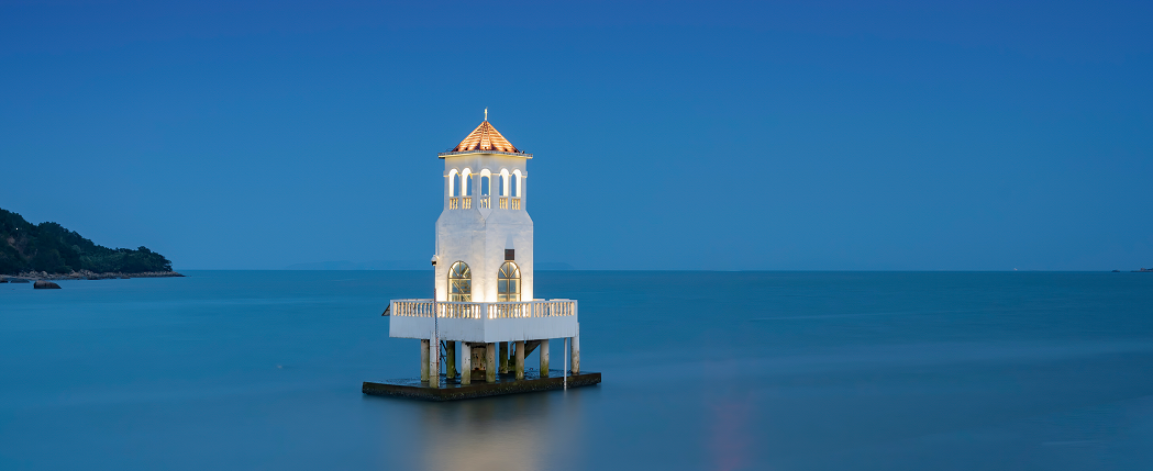 Lighthouse at the coast of Zhuhai China